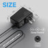 2Pack 12V 1A/1000mA 10ft Long Power Supply Adapter, 12W AC to DC Adapter Cord for LED Strip Lights, Keyboard, Router,