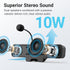 Inwa Computer Speakers with Microphone for Desktop PC, USB Monitor Speakers with Clip, Wired Laptop Sound Bar, Stereo