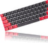 Fogruaden PBT Keycaps Red and Black Keycaps 60 Percent, OEM Profile Custom keycaps Set, Suitable for Cherry MX Switch Mechanical Keyboard by Fogruaden