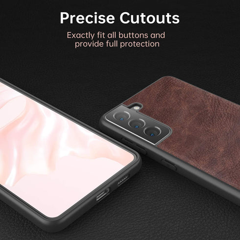 SALAWAT Galaxy S21 Plus Case - Slim PU Leather Vintage Shockproof Cover for Samsung Galaxy S21 Plus 6.7inch