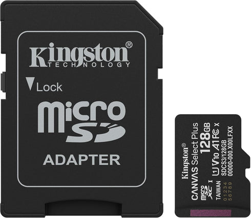 Kingston 128GB Canvas Select Plus microSD Card | Up to 150MB/s | Class