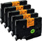 NEOUZA Compatible Label Tape for Brother - Black on Fluo Orange - tzeB31 - 12mm x 5M (5)
