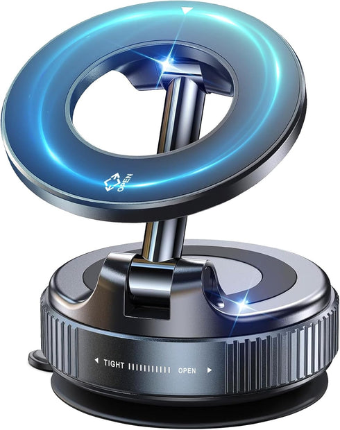 Jkoailiwi for MagSafe Car Mount, 98LBS Vacuum Suction Cup Phone Holder for Car