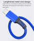 Multi Charging Cable 10FT, Long Nylon Braided 3 in 1 Charger Cable Adapter for Phone/Samsung Galaxy/PS5/Huawei (Blue)