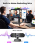 Edew 1080P Webcam Computer Camera with Microphone & Wide View - Auto Light Correction Webcam for PC, Mac, Laptop