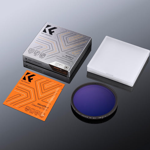 K&F Concept 72mm Variable ND2-32 Lens Filter (1-5 Stops), 18 Multi-Layer Coatings, No X Cross for Camera Lens (K-Series)