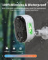 Wireless Outdoor Security Cameras, Battery Powered 2k Color Night Vision, AI Motion Detection, IP66 Weatherproof, 2-Way