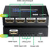 BolAAzuL HDMI Splitter 1 in 4 Out, 4K 30Hz Duplicator Adapter for 4 Displays, Supports Full HD 1080P, PS3, PS4,
