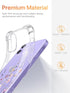 GVIEWIN iPhone 12/12 Pro Case, Clear TPU Shockproof Cover with Screen & Camera Lens Protectors, Floral Pattern 6.1"