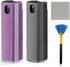 Fingerprint Proof 3 in 1 Touchscreen Mist Cleaner Spray Wipe for Phones, Tablets, Laptops (Grey Purple)