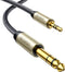 UGREEN 6.6FT 1/8 to 1/4 Stereo Cable 3.5mm TRS to 6.35mm Audio Cable for Guitar, Laptop, Home Theater