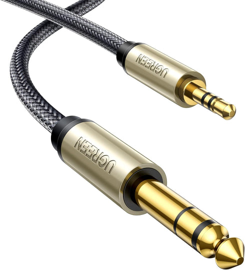 UGREEN 1/8 to 1/4 Stereo Cable 3.5mm TRS to 6.35mm Audio Cable