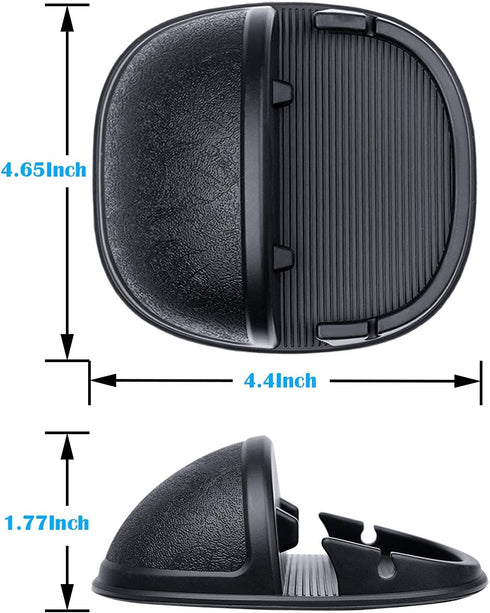 Car Cell Phone Holder Dashboard Mount Anti-Slip Silicone Pad Compatible with iPhone, Samsung, Android Smartphones