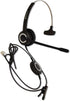 Spracht Zum RJ9 Single Ear Wired Headset for Desktop Phones, Universal Telephone Headsets for Office