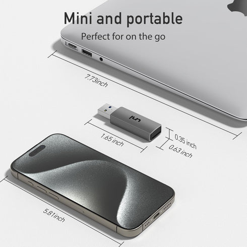uni SD Card Reader, USB 3.0 Adapter for SD/Micro SD/TF/SDHC/SDXC/MMC Cards, Compatible with Mac, Windows, Linux