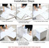 DEPTHLAN 12" 6 (12 inch Photo Light Box Portable Folding Photography Light Tent kit with White Light Warm Light