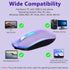 KARFUN 2.4G Wireless Mouse, Backlit LED Portable Slim Computer Mouses for Laptop, PC, Computer, MacBook, iPad