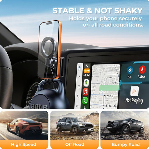 Katorn 2026 2025 8-Inch 360 Car Phone Holder for Toyota Camry LE/SE (Only for Screen) Rotation Magnetic Cell Phone