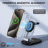 3 in 1 Magnetic Wireless Chargers for iPhone, Fast Foldable Mag-Safe Charger Stand with Night Light for iPhone