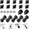 Neewer Camera Screw Adapter, 22 Pieces 1/4” to 1/4” and 1/4” to 3/8” Tripod Mount Screw Adapter Converter Set