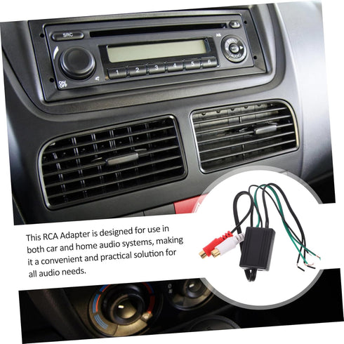 GLEAVI Audio Adapter Cable Speaker Wire to RCA Adapter for Car Audio Speaker Cable, RCA Cord, Amplifier RCA Converter