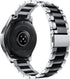V-MORO Solid Stainless Steel Strap for Galaxy Watch 46mm(2019), Gear S3, Galaxy Watch 3 45mm Band, Silver/Black