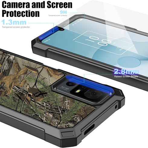 Ailiber Case for TCL 505 Phone, Jitterbug Smart 4/TCL 40 T/TCL 40XL with Screen Protector, Heavy Duty Silicone