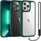 TAURI 3 in 1 Slim Shockproof Case for iPhone 13 Pro Max, Green, Military-Grade Drop Protection, 6.7 inch Lanyard