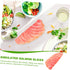 Abaodam Artificial Salmon Slice Model Realistic Fake Food Display for Photography Kitchen Decoration and Restaurant