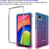Ailiber Phone Case for TCL 30Z, Alcatel TCL 30Z Case with Screen Protector(T602DL), Dual Layer Structure Protection, Shockproof Corner TPU Bumper, Heavy Duty Silicone Phone Cover for TCL 30Z-Blue Pink