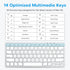 OMOTON Wired Keyboard for Mac, Dual Interface, Comfortable Typing Angle, Stable Connection, Compatible with MacBook,