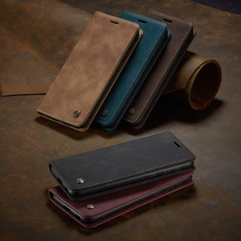 Kowauri Flip Case for Galaxy S21, Leather Wallet Case with Card Slot & Magnetic Closure for Samsung Galaxy S21 5G (Wine
