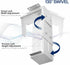 VIVO Adjustable Under Desk and Wall Mount for PC, 3.5-7.8 inches Wide, CPU Holder with Swivel, White, MOUNT-PC01W