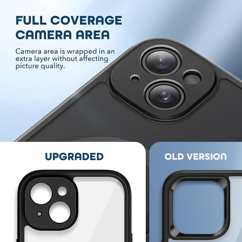 TIESZEN Magnetic Case for iPhone 15 Plus, Dustproof Design Compatible with Magsafe, Built-in Privacy Screen