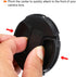 PATIKIL 2 Pack Camera Lens Cap, Center Pinch Front Cover with Cap String and Microfiber Cloth for 40.5mm Lenses