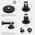 PROfezzion Magnetic Mount Base Stand Kit with Deluxe Ball Head for GoPro Hero, DJI Osmo, AKASO, Insta360 Action Cameras