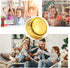 Neutral Recordable Sound Button – 30 Second Recording Button for Your Own Message (Golden)