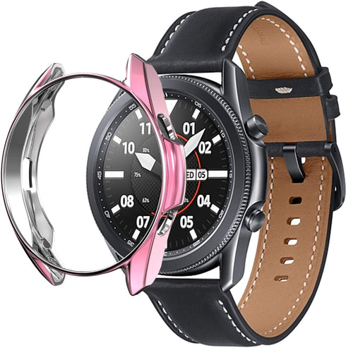 Compatible with Samsung Galaxy Watch 3 41mm 45mm Case, Soft TPU Shock Resistant Protective Cover, Five Colors