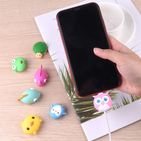 TUPARKA 18pcs Cute Unicorn Fish Animal USB Lightning Cable Protectors for iPhone/iPad - Phone Accessory Saver