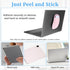 GENZYRE Wireless Mouse Holder for Laptop, Slim Universal Stick-On Laptop Mouse Holder Sleeve Pouches, Self-Adhesive