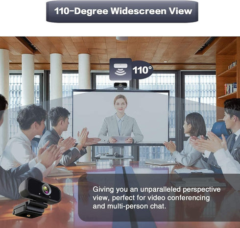 Svcouok 1080P 2/ USB-C Webcam Compatible with Switch PC - Streaming Camera for Zoom/Teams/Skype, Plug&Play