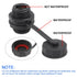 5pcs RJ45 Ethernet LAN Cable Connector, CAT6 Shielded Industrial Panel Mount Coupler with Waterproof Cap