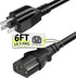 Vockjour 3 Prong AC Power Cord Cable 6ft 10 Amps 125 Volts 18AWG,