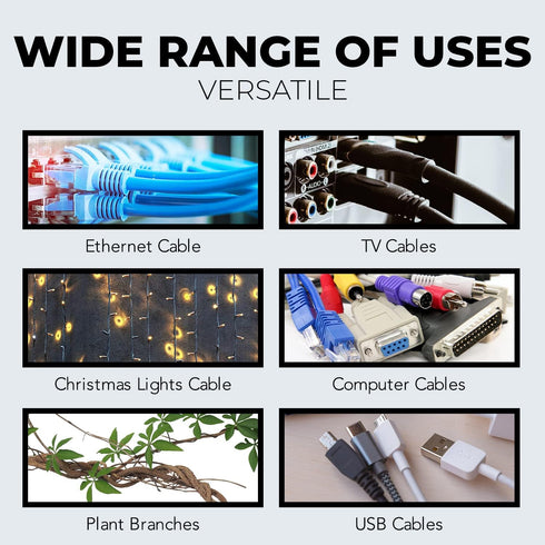 Black Zip Ties with Screw Holes - Heavy Duty Multipurpose Cable Ties for Binding and Mounting (100 Pieces)