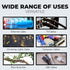 Black Zip Ties with Screw Holes - Heavy Duty Multipurpose Cable Ties for Binding and Mounting (100 Pieces)