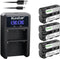 Kastar 3-Pack NP-FM500H Battery and LED2 USB Charger for Sony a200, a300, DSLR-A200, A300