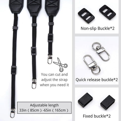 S&loyoe Camera Shoulder Strap for Photographers, Neck Strap Belt for All DSLR and Mirrorless Cameras for Men/Women