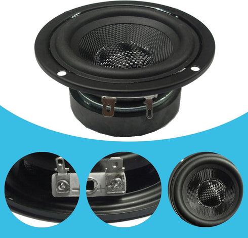 CHENZILIN 4.5inch 4Ohm 30W Glass Fiber Cone Woofers Subwoofer HiFi Speakers Low Frequency Powerful Bass