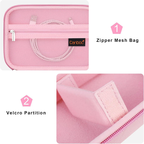 Canboc Carrying Camera Case for Sony ZV-1/ZV-1 II/ZV-1F Vlog Digital & Vlogger Accessory Kit, Travel Storage Bag with