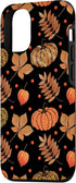 iPhone 12/12 Pro Fall Leaves and Pumpkins Pattern Halloween Autumn Gifts Case
